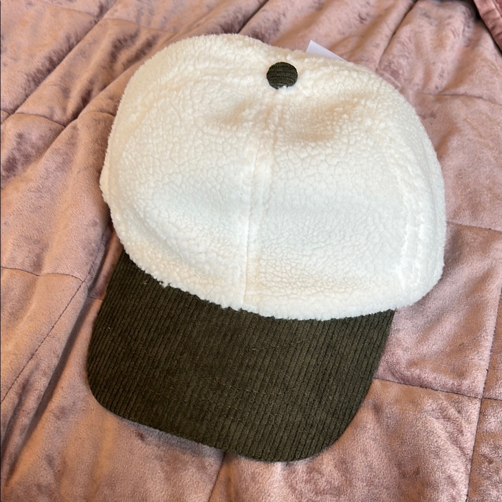 White and Green Cap